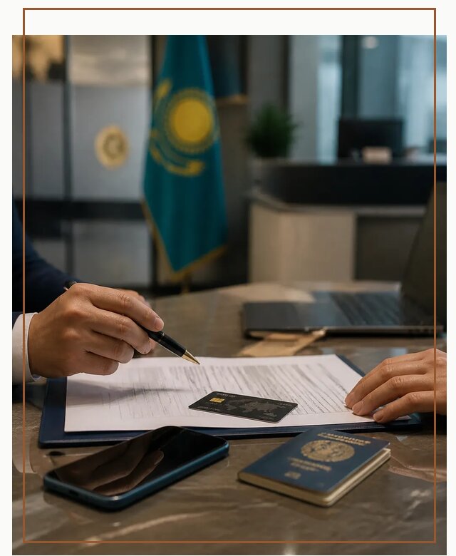 Открытие счета и банковской карты в Казахстане в Сафонове